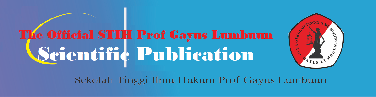 The Official STIH Prof Gayus Lumbuun Scientific Publication